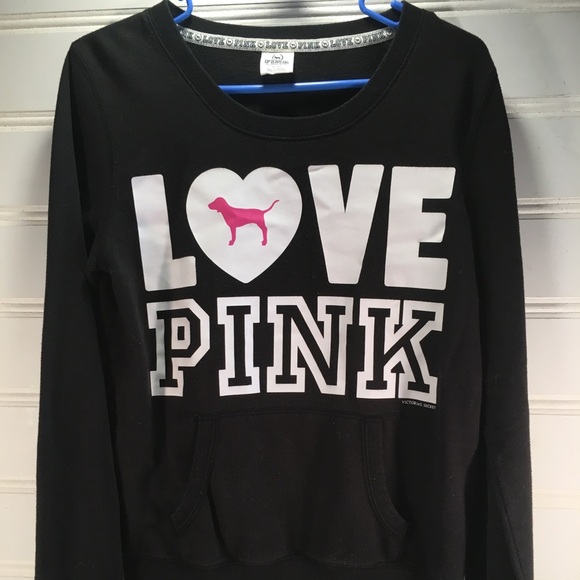 PINK Victoria's Secret Tops - Pink long sleeve pullover sweatshirt